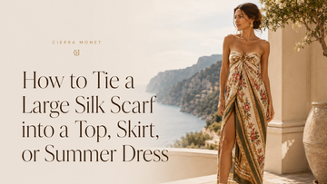 How to Tie a Large Silk Scarf into a Top, Skirt, or Summer Dress