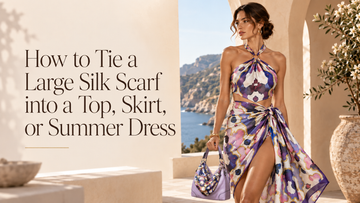 How to Tie a Large Silk Scarf into a Top, Skirt, or Summer Dress