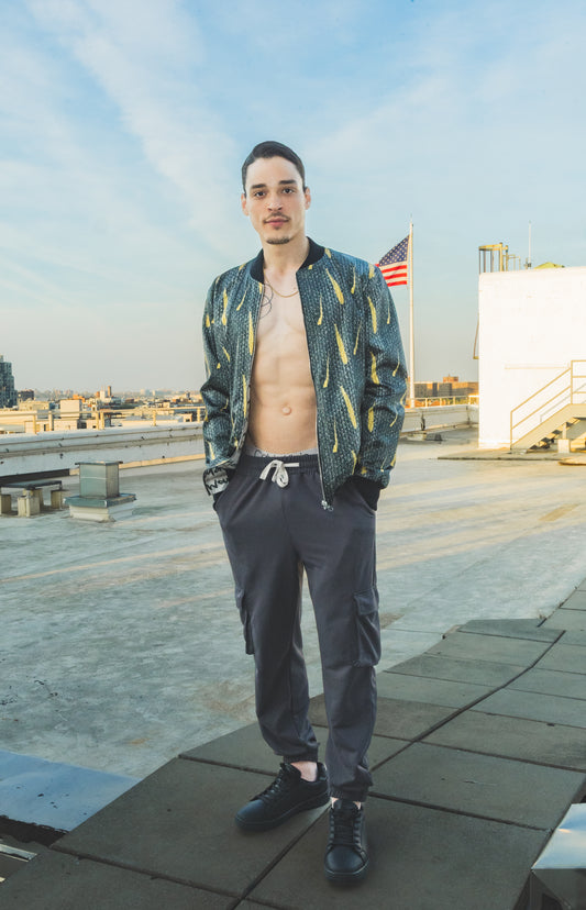 Man standing on a rooftop 