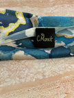 Clothing with a brand tag 