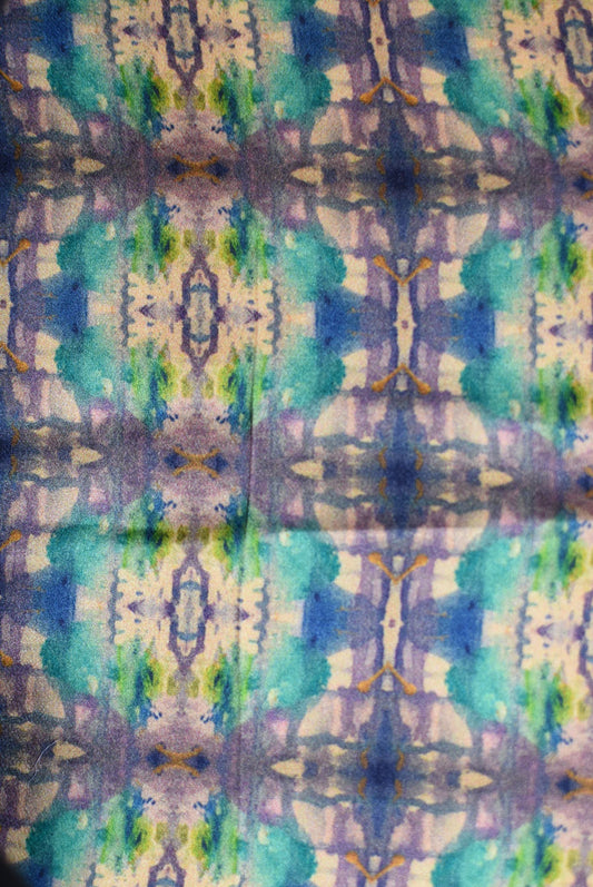 Multicolored fabric with a abstract pattern