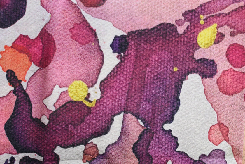 Luxury Silk Medium Scarf- Sangria