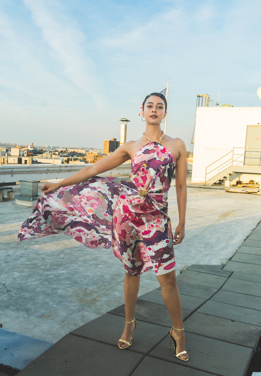 Sangria XL Luxury Silk Scarf for Women – Wearable Art